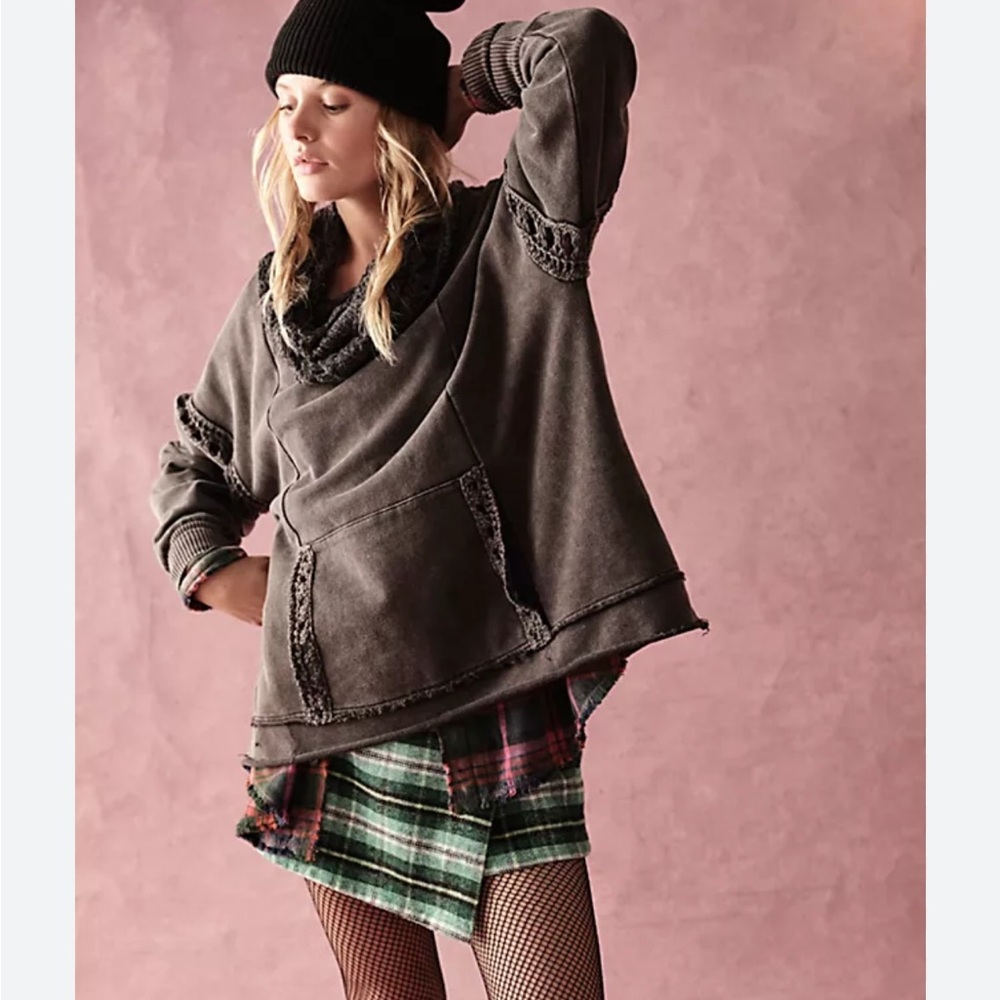 Free People Melody Pullover Crochet NWT XS